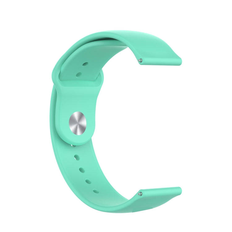 For Garmin Vivomove 3s / 4s 18mm Reverse Buckle Silicone Watch Band, Size: Large Size(Tahoe Blue)