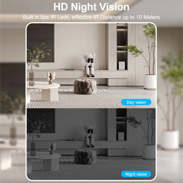 Home Ultra-HD Infrared Night Vision WiFi Surveillance Camera, Memory Card:64GB(US Plug)
