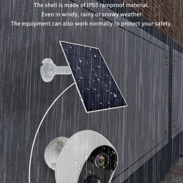 Graffit Version Home Ultra-HD Solar Panel Wireless WiFi Surveillance Camera, Memory Card:Without ...