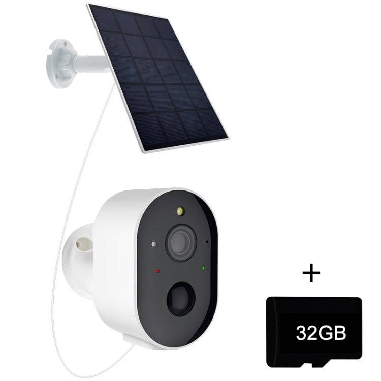 3MP Graffit Version Outdoor HD Solar Panel Wireless WiFi Surveillance Camera, Memory Card:32GB(EU...