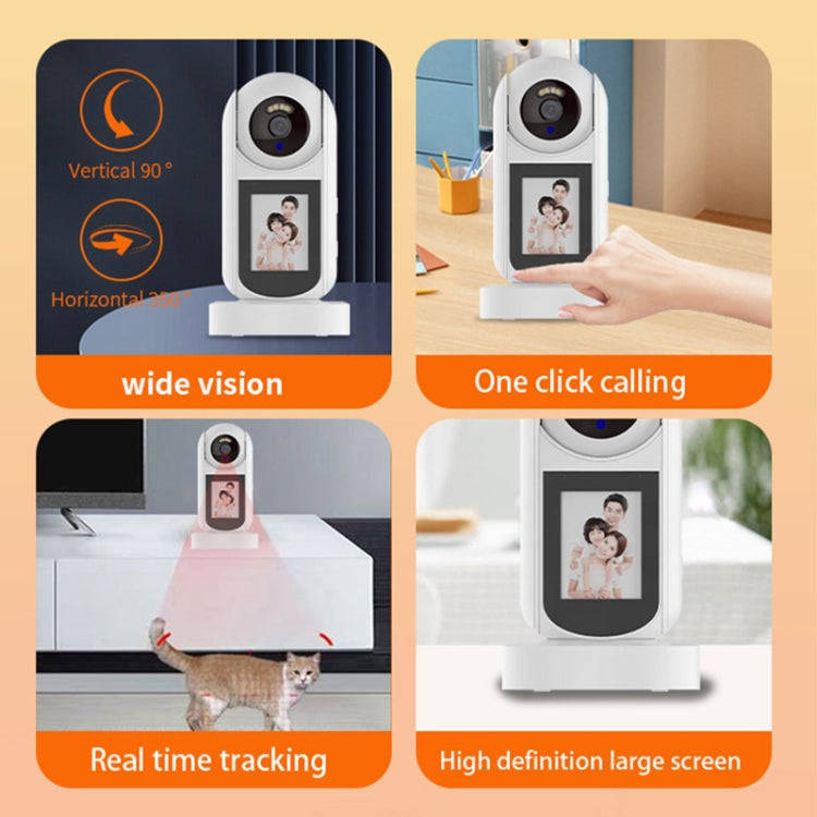2MP HD Video Call Dual Light Full Color Night Vision WiFi Surveillance Camera(EU Plug)