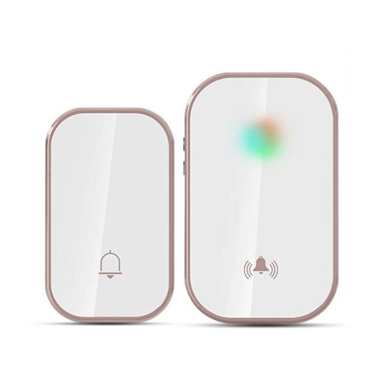 2 in 1 Waterproof Long Distance Remote Control Wireless Doorbell(Gold)