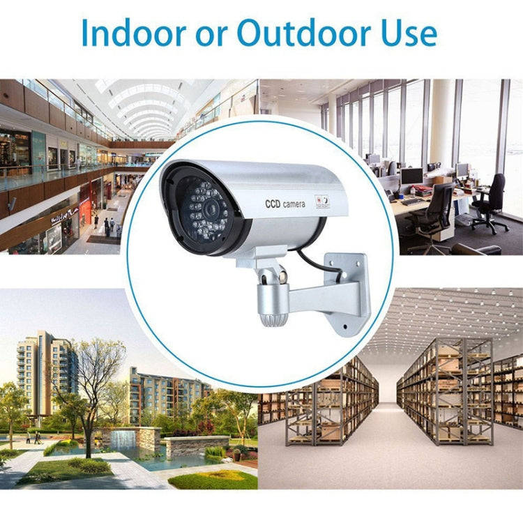 Waterproof Simulation Surveillance Camera with LED Flash Light(Black)
