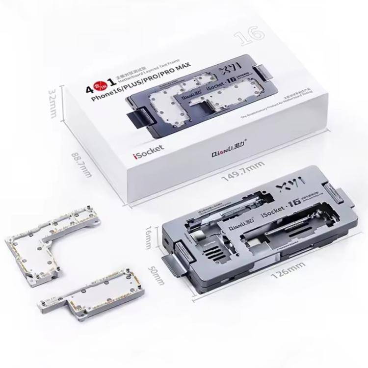 Qianli iSocket 16 Series 4 in 1 Motherboard Layered Test Fixture for iPhone 16 Series