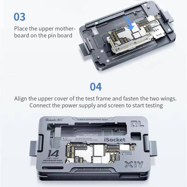 Qianli iSocket 16 Series 4 in 1 Motherboard Layered Test Fixture for iPhone 16 Series