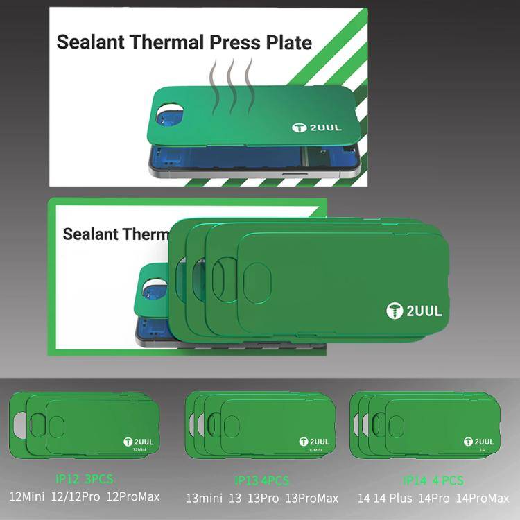 For iPhone 12 Series 2uul Waterproof Adhesive Thermally Conductive Platens