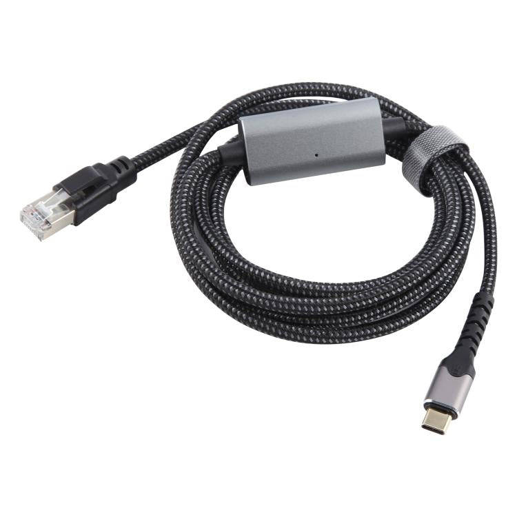 2m RJ45 to USB-C / Type-C High Speed Network Card Ethernet Cable