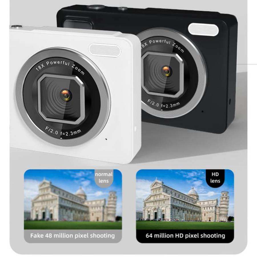 DC15 2.4 inch 18X Digital Zoom Camera 4K HD Video 64MP Shooting(Green)