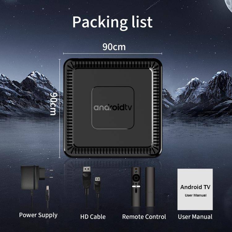Q7 4K UHD Android 10 Smart TV Box with Remote Control, 2GB+8GB, Allwinner H313 Quad-Core(AU Plug)