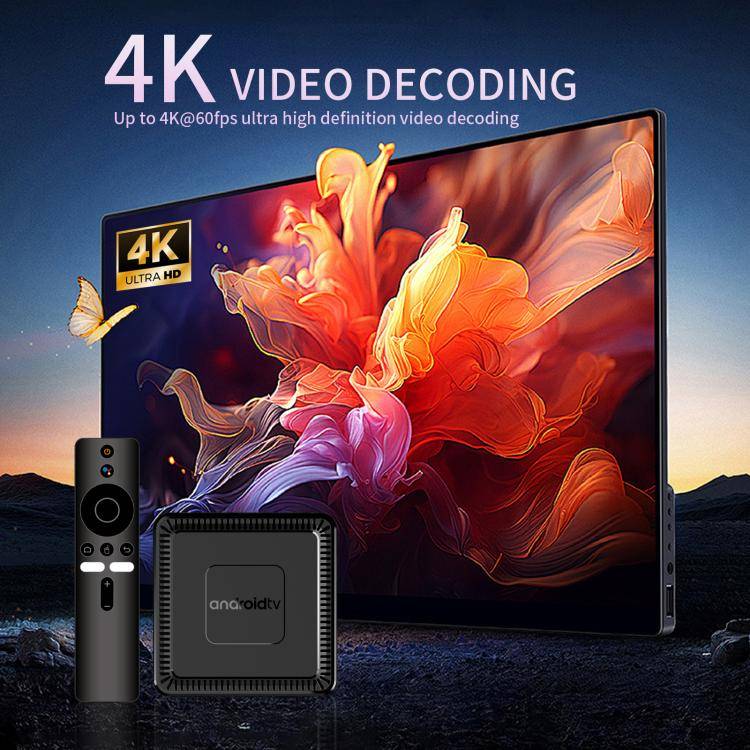 Q7 4K UHD Android 10 Smart TV Box with Remote Control, 2GB+8GB, Allwinner H313 Quad-Core(AU Plug)