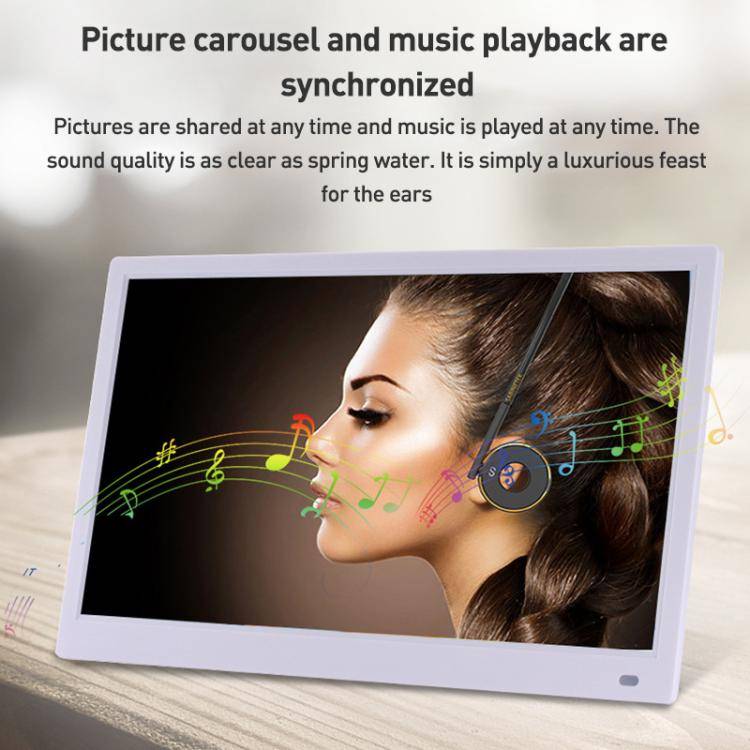 XCLT-1730 17.3 inch LED HD Screen WIFI Cloud Photo Frame with Stand, Plug:EU Plug(Black)