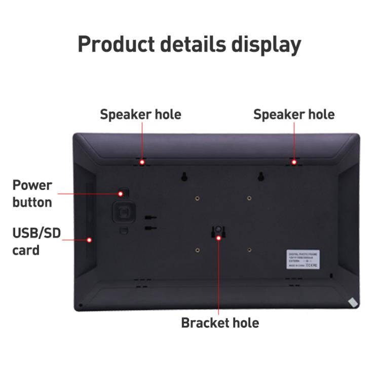 XCLT-1730 17.3 inch LED HD Screen WIFI Cloud Photo Frame with Stand, Plug:EU Plug(Black)