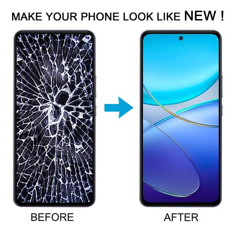 For vivo Y100 OLED LCD Screen with Digitizer Full Assembly with Fingerprint Identification