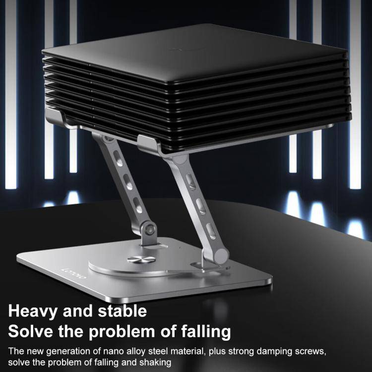 Lenovo Thinkplus ZJA7 360 Degree Rotating Laptop Heat Dissipation Metal Holder(Grey)