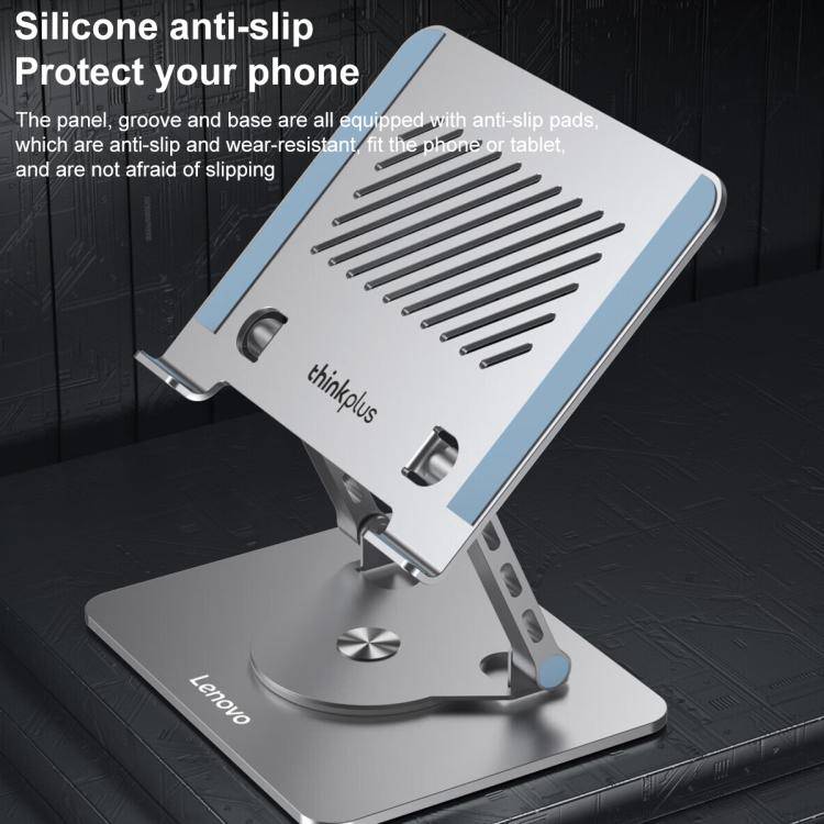 Lenovo Thinkplus ZJA7 360 Degree Rotating Laptop Heat Dissipation Metal Holder(Grey)