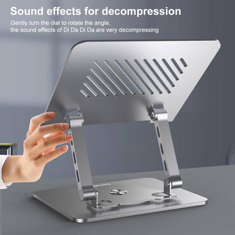 Lenovo Thinkplus ZJA7 360 Degree Rotating Laptop Heat Dissipation Metal Holder(Grey)