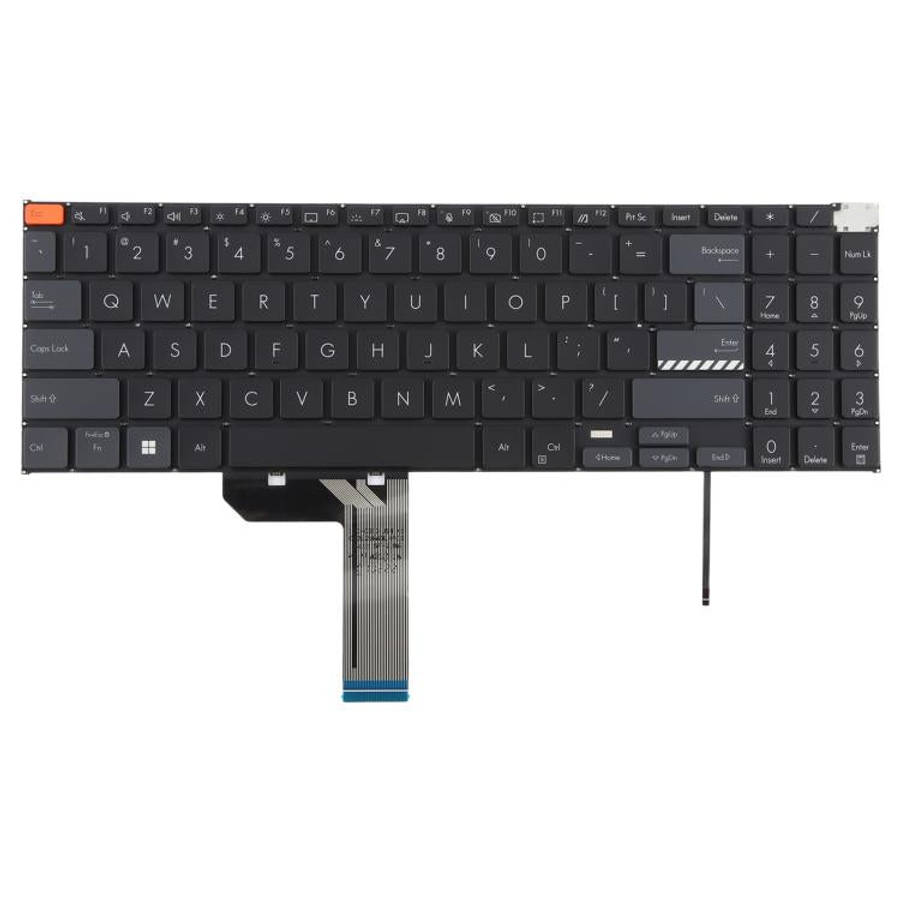 US Version Backlit Laptop Keyboard for Asus Vivobook Pro 15X OLED K6501 M6501(Black)