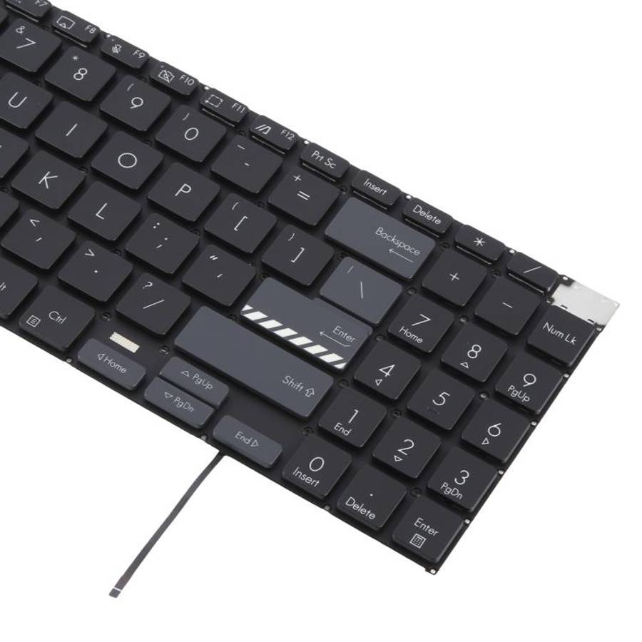 US Version Backlit Laptop Keyboard for Asus Vivobook Pro 15X OLED K6501 M6501(Black)