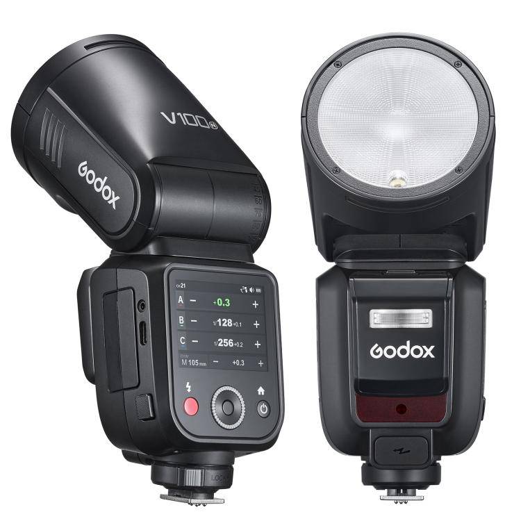 Godox V100 Round Head TTL Flash Speedlite For Nikon(Plug)