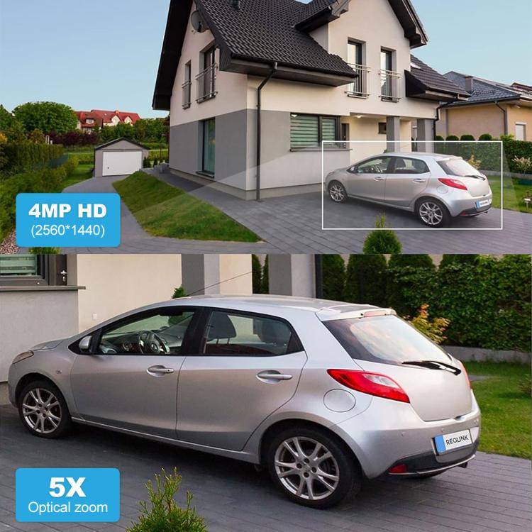 SriHome SH055 8MP HD Multi-lens 5X Optical Zoom Lens Panoramic PTZ Dome Camera(UK Plug)