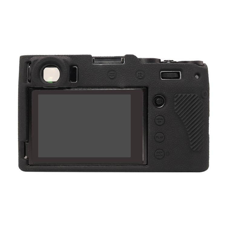 For FUJIFILM X100VI Litchi Texture Soft Silicone Protective Case(Black)