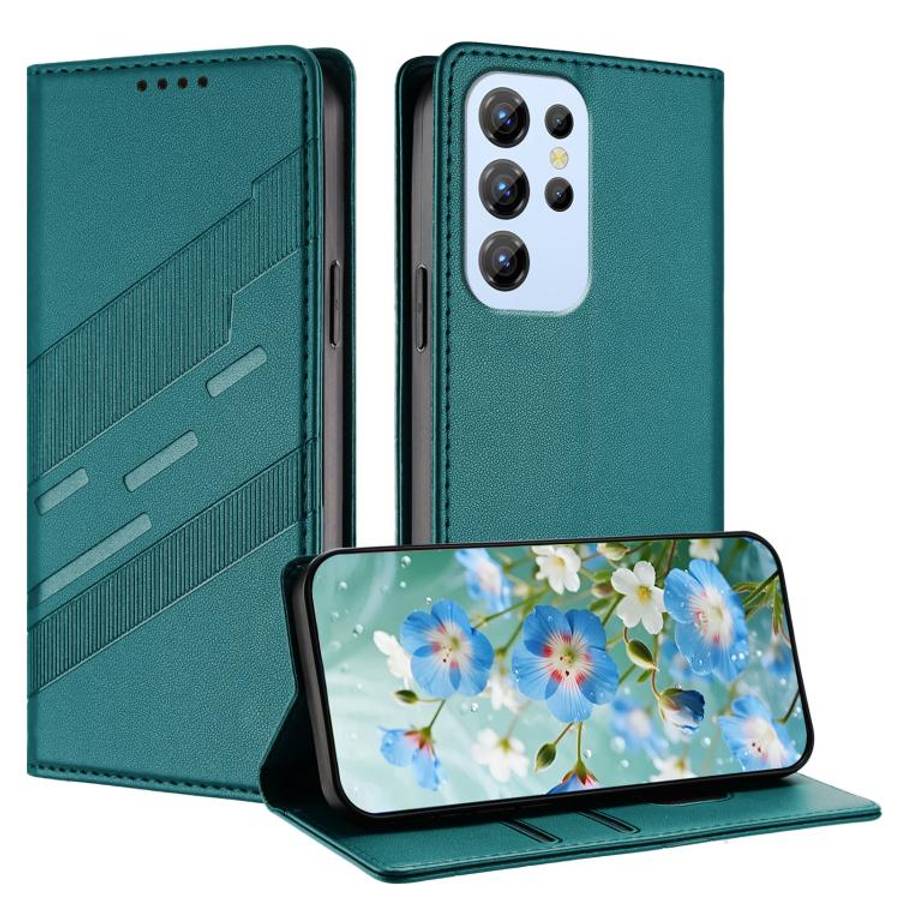 For Oukitel C1 / C1 Pro Embossed Multi-functional Wallet Retro Leather Phone Case(Dark Green)