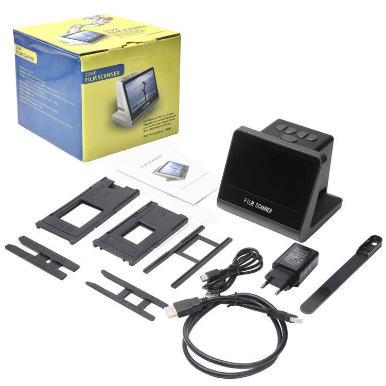 Tonivent TON170 14 Mega Pixels 5 inch HD Screen Film Scanner, Plug:AU Plug(Black)