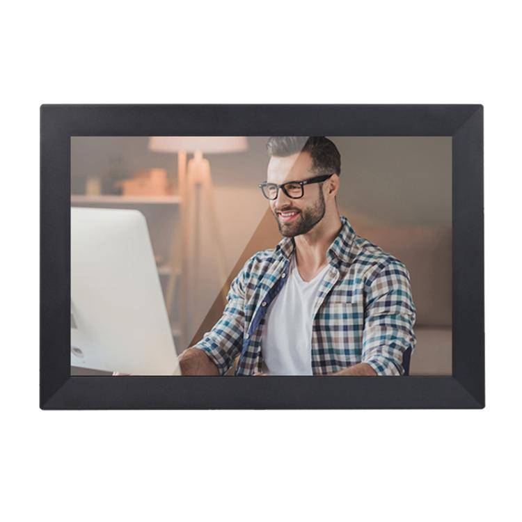 13.3 inch LCD Display Cloud Photo Frame 1G+32GB 3126C Quad-Core CPU Android 6.0, Plug:AU Plug(Black)