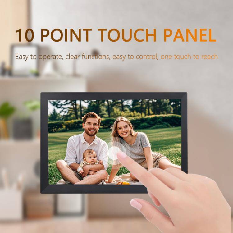 17 inch LCD Display Cloud Photo Frame 1G+32GB 3326C Quad-Core CPU Android 7.0, Plug:EU Plug(Black)