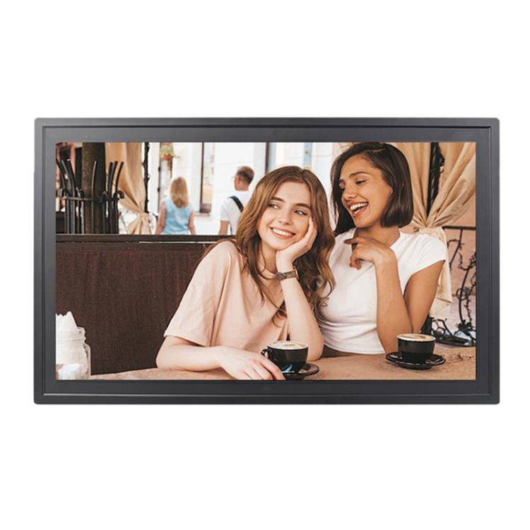 21.5 inch LCD Display Cloud Photo Frame 1G+32GB 3326C Quad-Core CPU Android 7.0, Plug:EU Plug(Black)