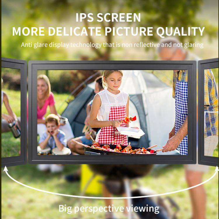 21.5 inch LCD Display Cloud Photo Frame 1G+32GB 3326C Quad-Core CPU Android 7.0, Plug:AU Plug(White)