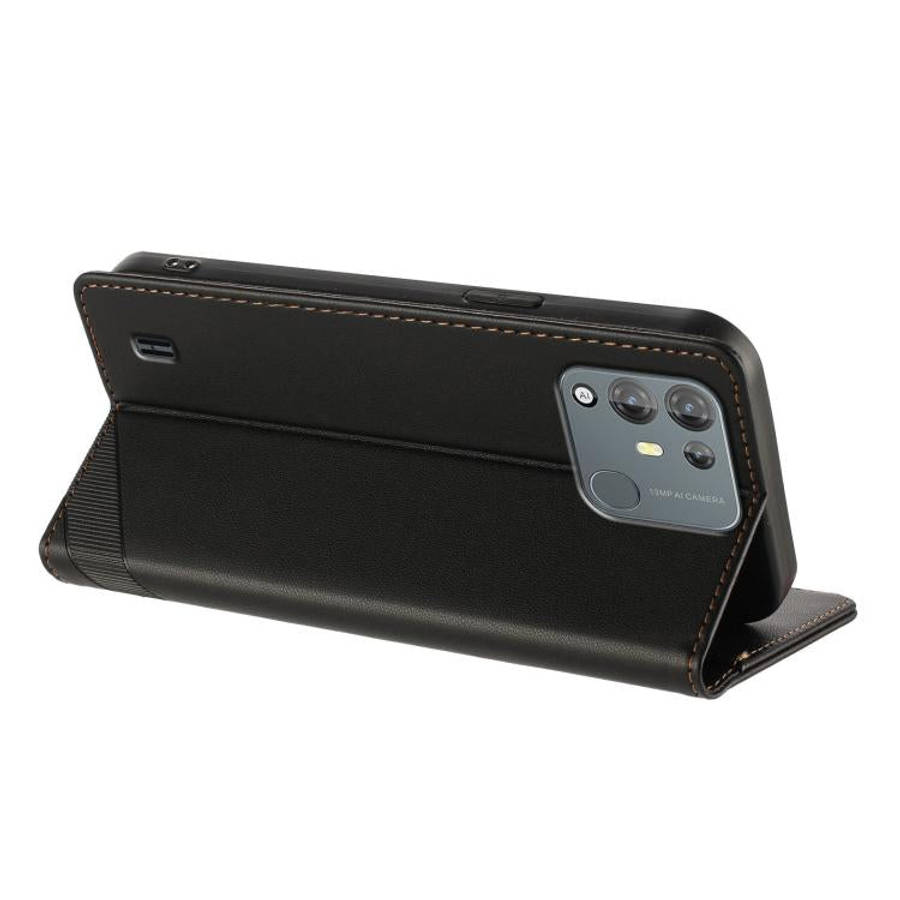For Blackview A55 Pro Embossed Multi-functional Wallet Retro Leather Phone Case(Black)
