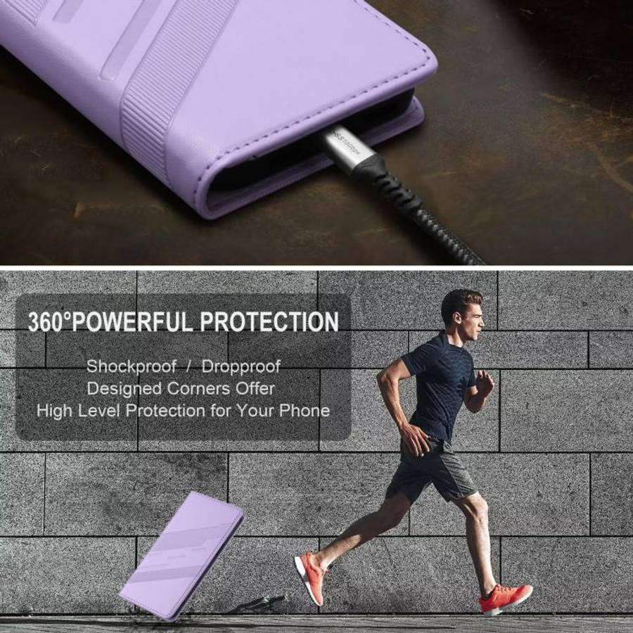 For Blackview A200 Pro Embossed Multi-functional Wallet Retro Leather Phone Case(Light Purple)