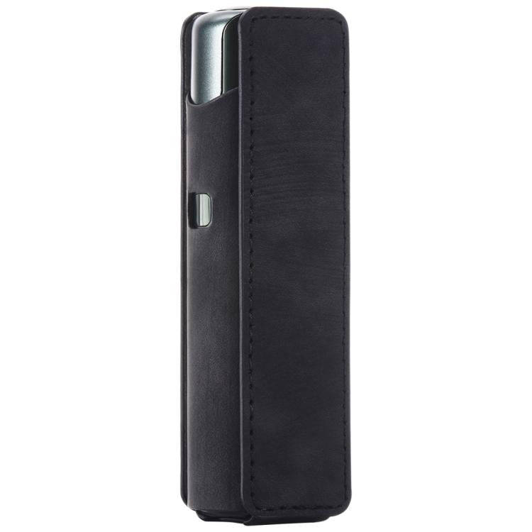 For lil Solid 3.0 Frosted Retro PU Leather Electronic Cigarette Case(Black)