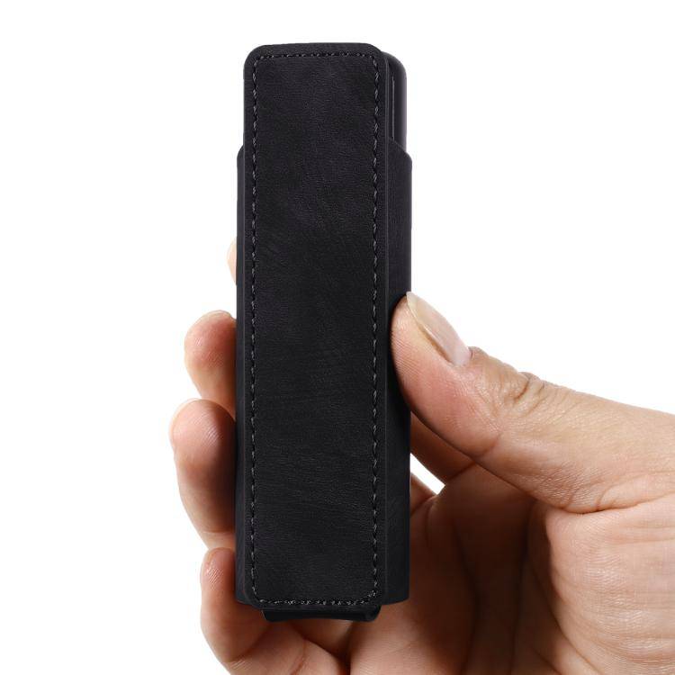 For lil Solid 3.0 Frosted Retro PU Leather Electronic Cigarette Case(Black)