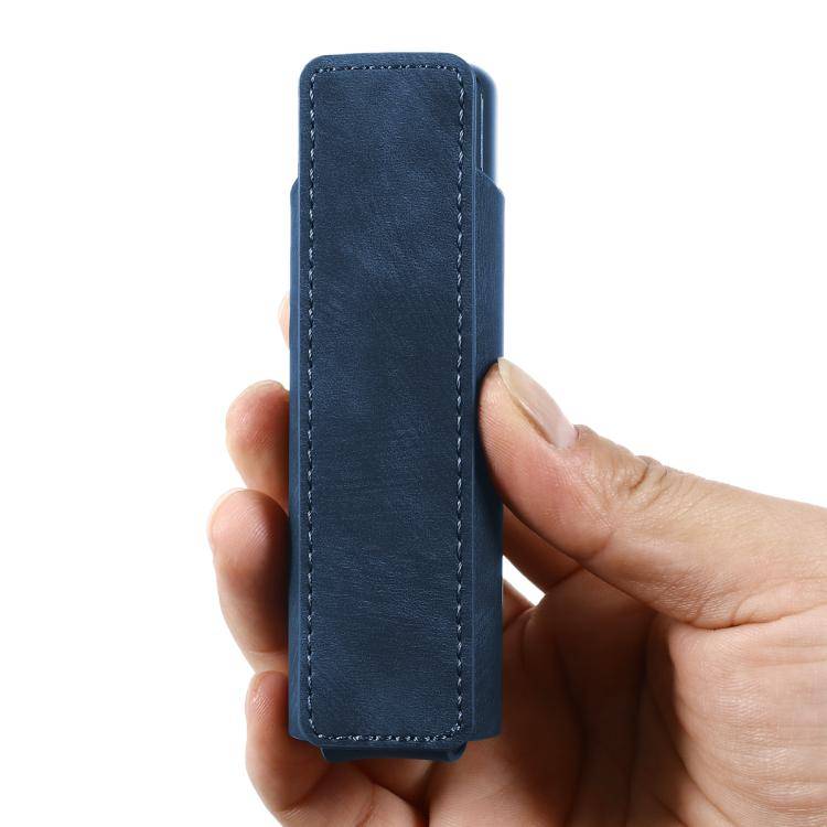 For lil Solid 3.0 Frosted Retro PU Leather Electronic Cigarette Case(Blue)
