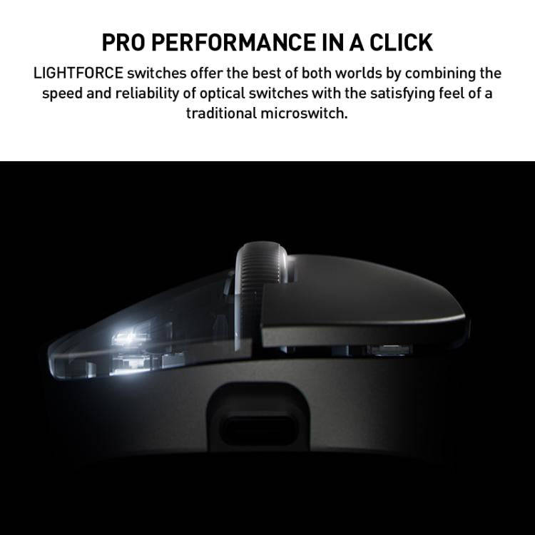 Logitech G Pro X SUPERLIGHT 2 DEX Wireless Gaming Mouse(Black)