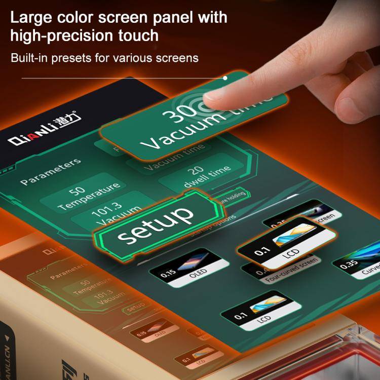Qianli TH600 Phone LCD Curved / Straight Screen Universal Pressing Laminating Machine, Plug:EU Plug