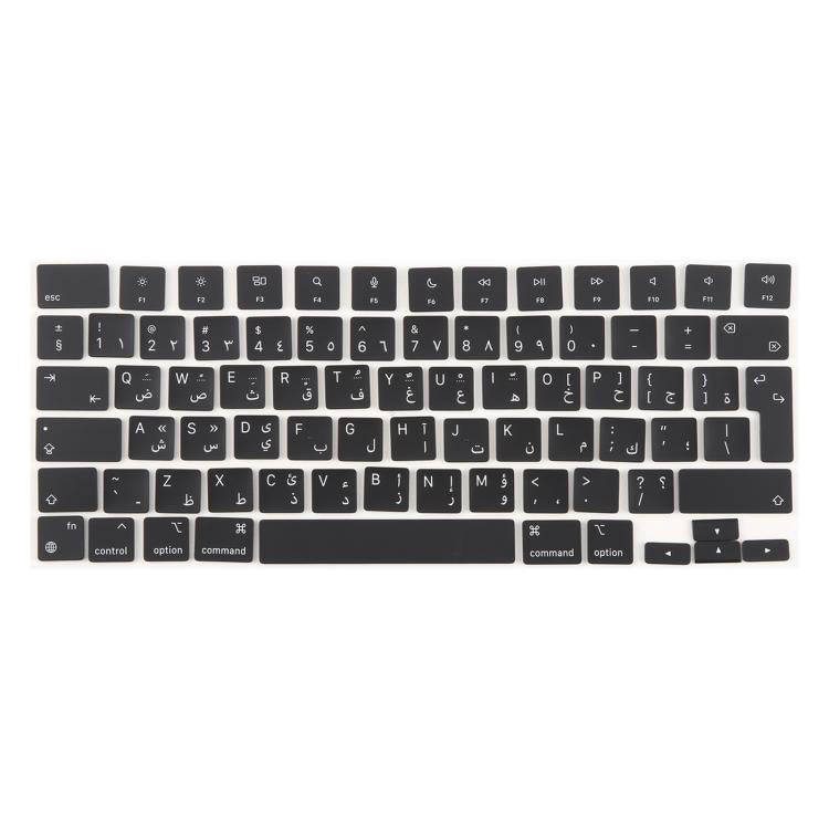 For MacBook A2442 A2485 A2779 A2780 A2991 A2992 A2918 UK Big Enter Version Keycaps, Language:Arabic