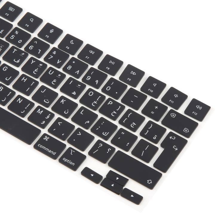 For MacBook A2442 A2485 A2779 A2780 A2991 A2992 A2918 UK Big Enter Version Keycaps, Language:Arabic