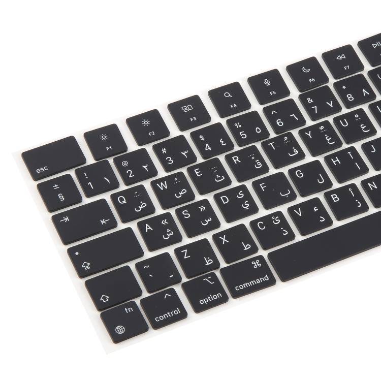 For MacBook A2442 A2485 A2779 A2780 A2991 A2992 A2918 UK Big Enter Version Keycaps, Language:Arabic