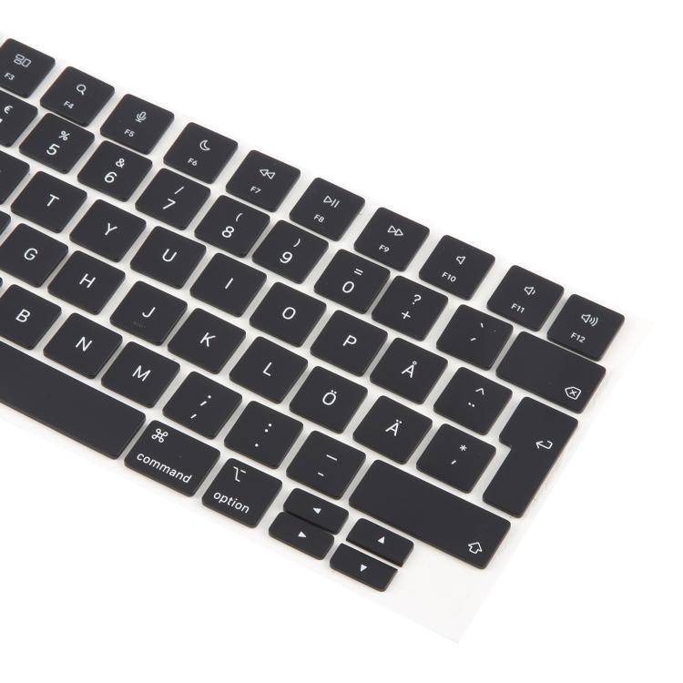 For MacBook A2442 A2485 A2779 A2780 A2991 A2992 A2918 UK Big Enter Version Keycaps, Language:Sweden