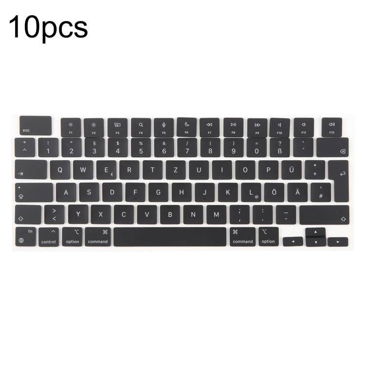 For MacBook A2442 A2485 A2779 A2780 A2991 A2992 A2918 10pcs UK Big Enter Version Keycaps, Languag...
