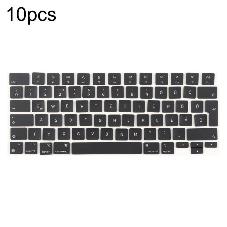 For MacBook A2442 A2485 A2779 A2780 A2991 A2992 A2918 10pcs UK Big Enter Version Keycaps, Languag...