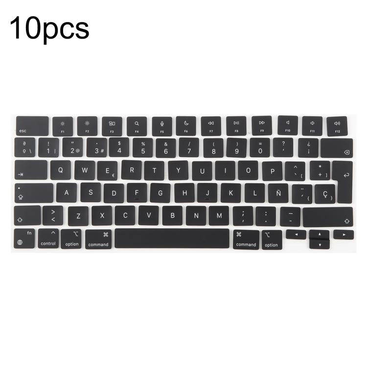For MacBook A2442 A2485 A2779 A2780 A2991 A2992 A2918 10pcs UK Big Enter Version Keycaps, Languag...
