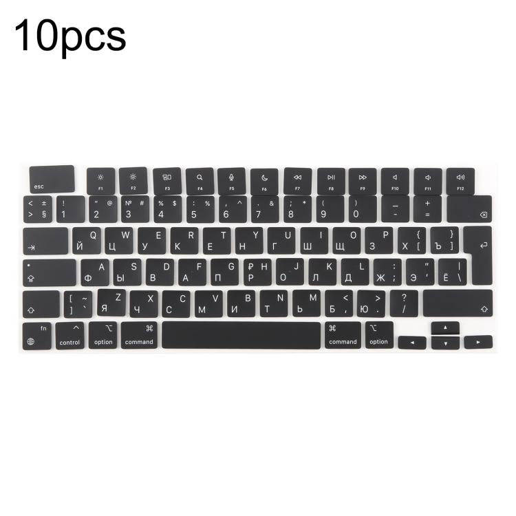 For MacBook A2442 A2485 A2779 A2780 A2991 A2992 A2918 10pcs UK Big Enter Version Keycaps, Languag...