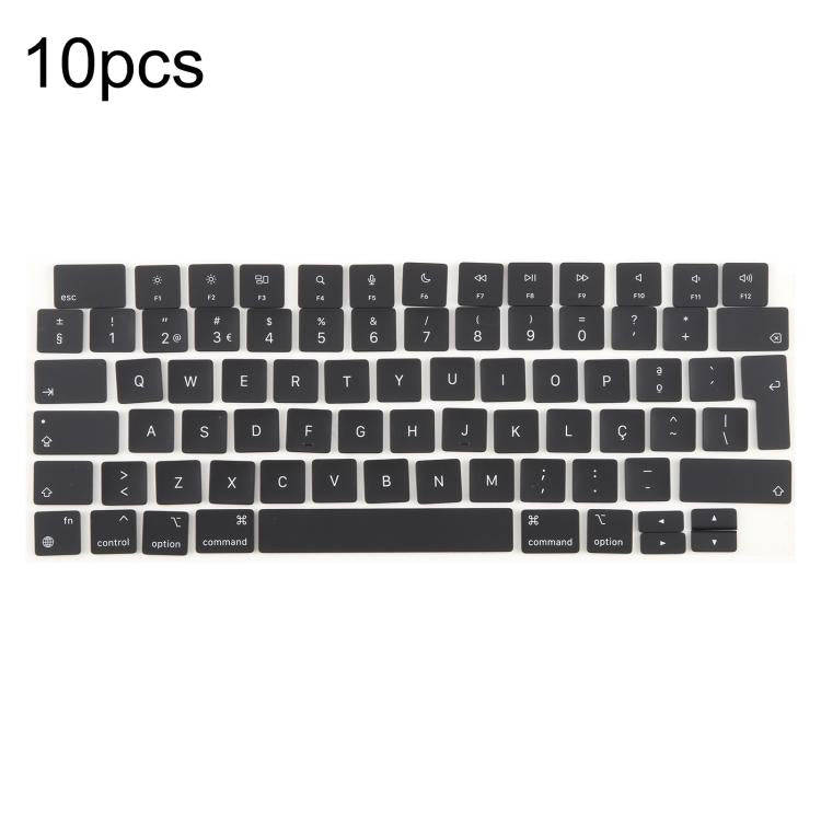 For MacBook A2442 A2485 A2779 A2780 A2991 A2992 A2918 10pcs UK Big Enter Version Keycaps, Languag...