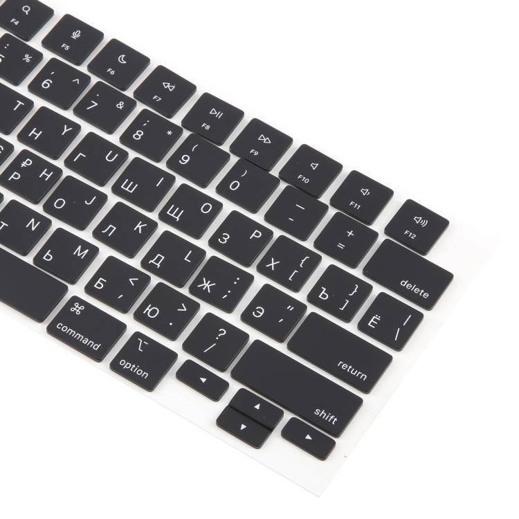 For MacBook A2442 A2485 A2779 A2780 A2991 A2992 A2918 US Small Enter Version Keycaps, Language:Ru...