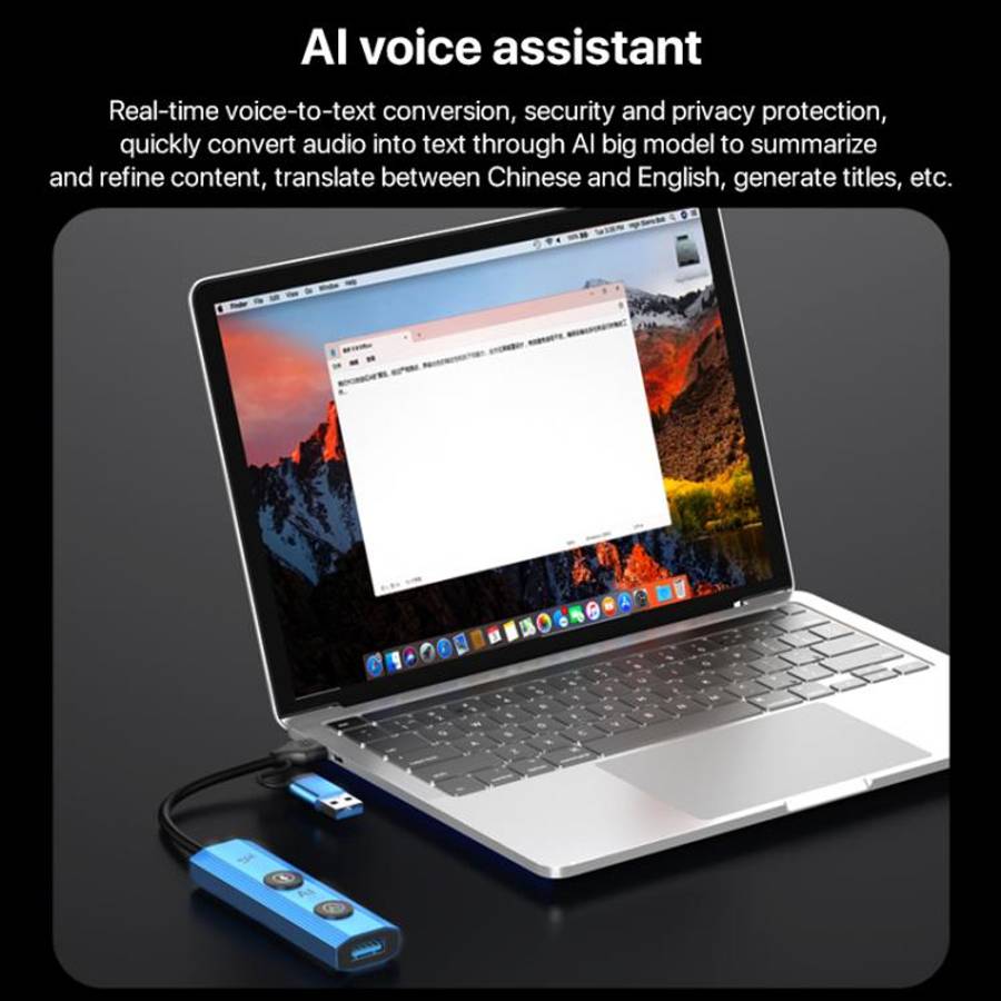 YCE V295B 5 in 1 USB3.0 / Type-C HUB Adapter AI Docking Station(Blue)