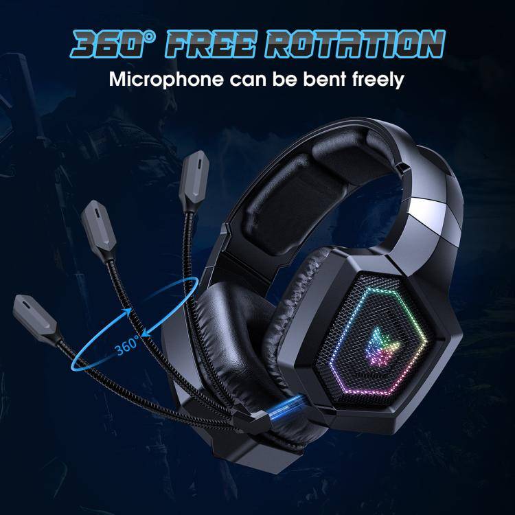 ONIKUMA GT806 Tri-mode Bluetooth 2.4G Wired E-sports Game Headset(Black)
